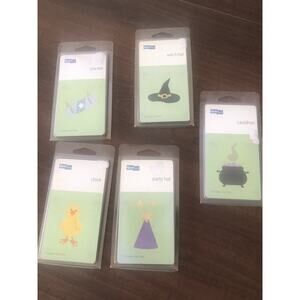 QuicKutz Set Of Five Misc Holiday Handheld Papercraft Scrapbooking New